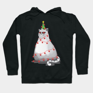 Meowy Christmas Tree Hoodie